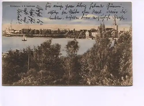 Konstanz Bodensee von der Seestraße gl1911 14.446