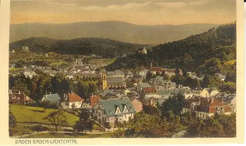 Baden-Baden, Lichtental, Gesamtansicht ngl a2308