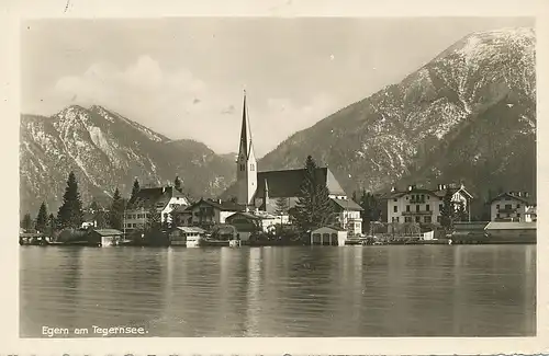 Egern Panorama mit Kirche gl1936 119.505