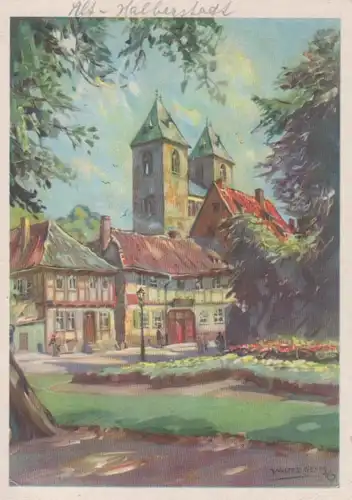 Alt-Halberstadt W. Gemm: Am Gröpertor gl1957 90.969