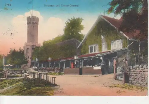 Jena Forsthaus und Denkmal feldpgl1917 88.924
