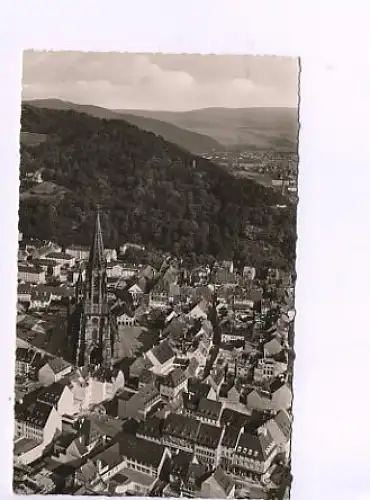 Freiburg i.Br. Mit Münster Luftbild gl1971 14.400