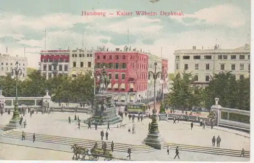 Hamburg - Kaiser Wilhelm Denkmal gl1912 70.114