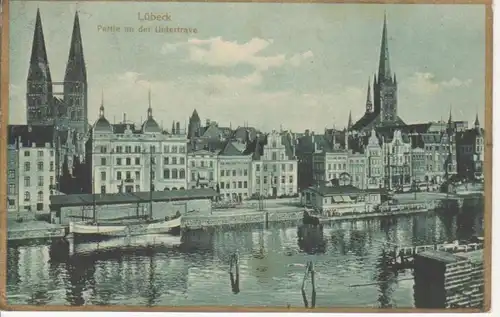 Lübeck Partie an der Untertrave gl1924 65.456