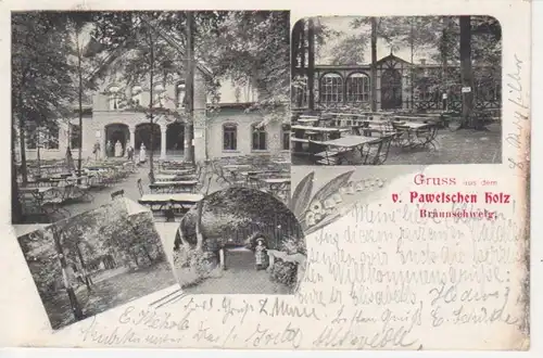 Braunschweig Gruss v. Pawelschen Holz gl1903 70.503