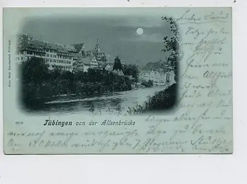 Tübingen von der Alleenbrücke gl1899 35.085