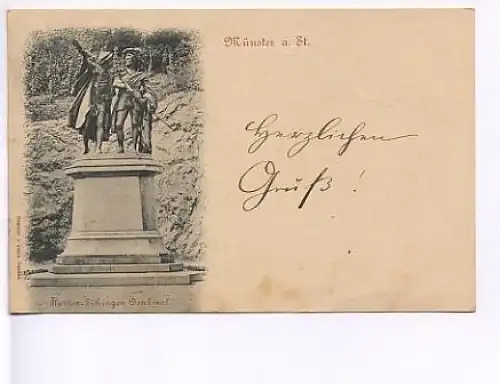 Münster a.St. Hutten-Sickingen-Denkmal gl1898? 18.636