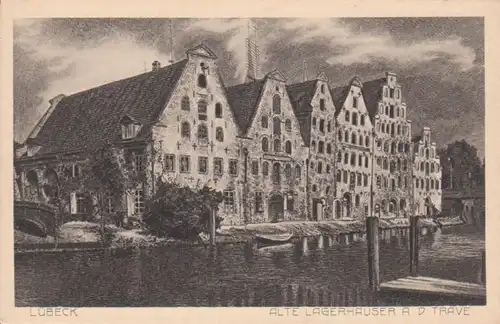 Lübeck alte Lagerhäuser an der Trave ngl 65.459