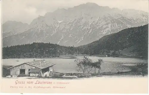 Gruss vom Lautersee b.Mittenwald ngl 23.068