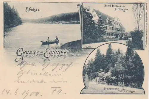 Gruss vom Ebnisee, Schweizerhaus, Hotel gl1900 11.164