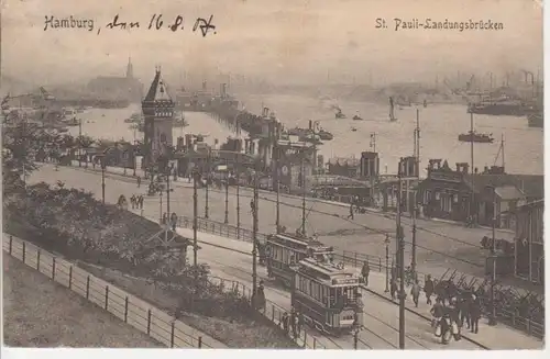 Hamburg St. Pauli Landungsbrücken glca.1910 70.227