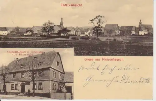 Pleizenhausen Gasthaus Adam Göhl Panorama gl1911 94.863