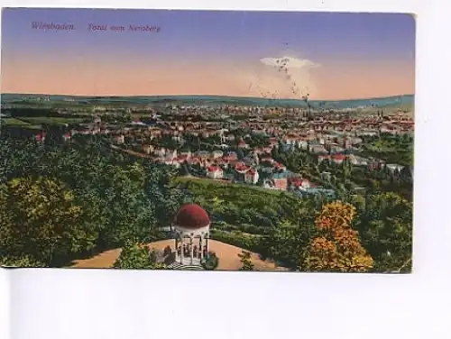 Wiesbaden Total vom Neroberg feldpgl1915 19.199