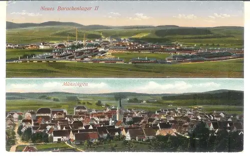 Münsingen, Neues Barackenlager feldpgl1916 a3891