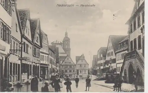 Neckarsulm Marktstraße gl1914 11.287