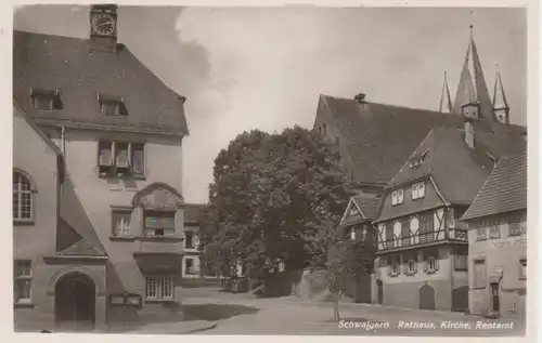 Schwaigern Rathaus Kirche Rentamt ngl 11.321