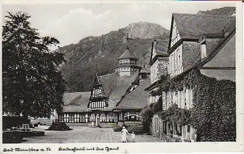 Bad Münster a.Stein Bäderhaus Werbekarte 19.850