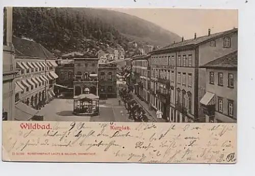 Wildbad, Kurplatz gl1904 34.910