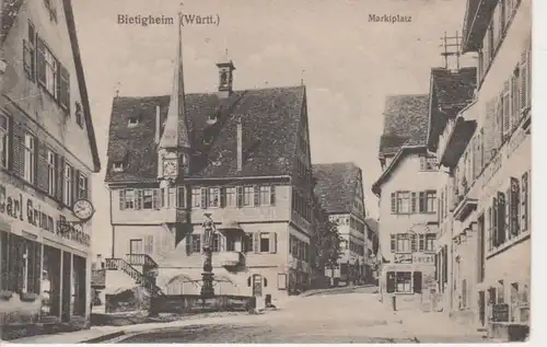 Bietigheim Marktplatz Uhrmacher Grimm gl1918 11.365