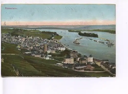 Rüdesheim a.Rhein alte Ansicht feldpgl1915 19.781