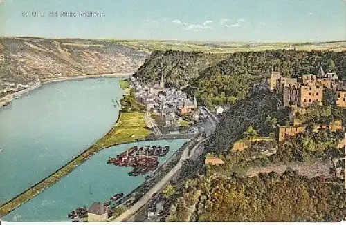 St.Goar mit Ruine Rheinfels ngl B0.678