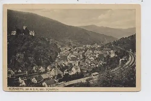 Hornberg, 386m ü.M., Bad. Schwarzw. gl1918 35.517