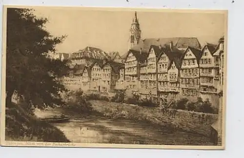 Tübingen, Blick von der Neckarbrücke gl1909 35.615