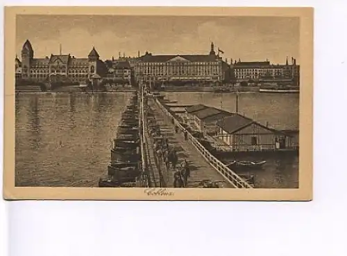 Coblenz und Pontonbrücke ngl 18.802