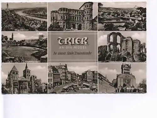 Trier a.d.Mosel 8 Ansichten gl1960? 18.949