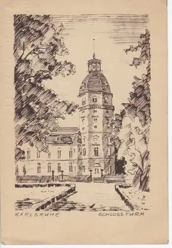 Karlsruhe - Schloßturm gl1947 62.396