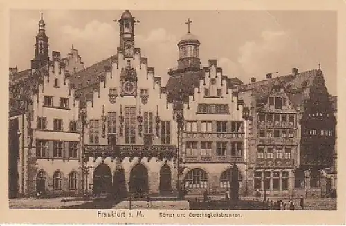 Frankfurt a.M.Römer mit Brunnen ngl 19.878