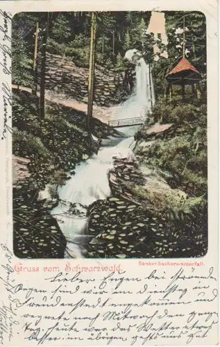 Gruß vom Schwarzw.-Sankenbacherwasserfall gl1903 62.433