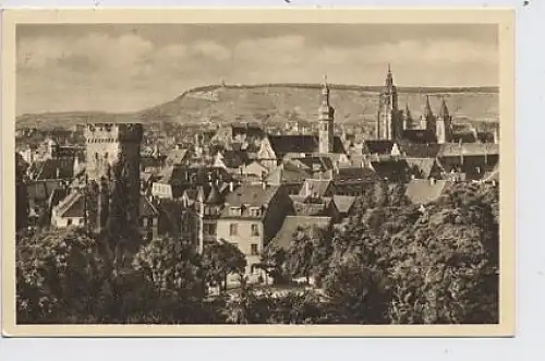 Heilbronn a. N. , Blick auf den Wartberg gl1946 35.406