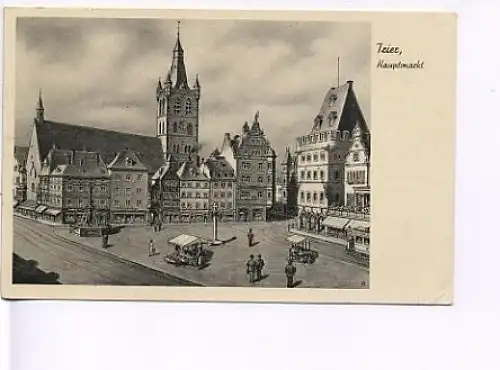 Trier Hauptmarkt um 1930 ngl 18.799