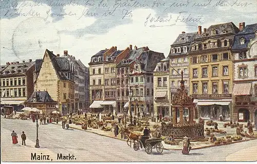 Mainz Marktplatz feldpgl1917 130.667
