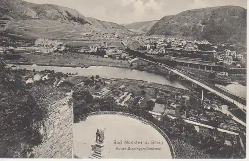 Bad Münster a. Stein Denkmal Panorama gl1918 94.924