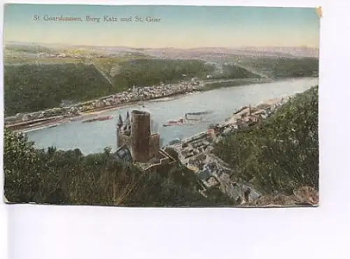 St.Goarshausen Burg Katz u. St.Goar ngl 18.385