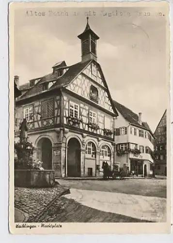 Waiblingen an der Rems, Marktplatz gl1957 35.439