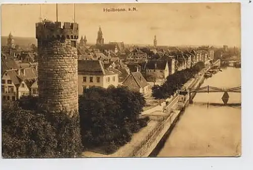 Heilbronn am Neckar, Teilansicht feldpgl1914 35.284