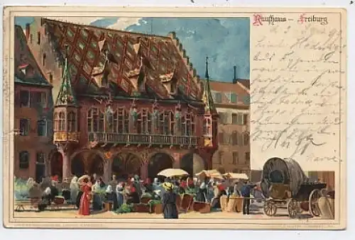 Freiburg i.B. Kaufhaus Malerei gl1899 39.016