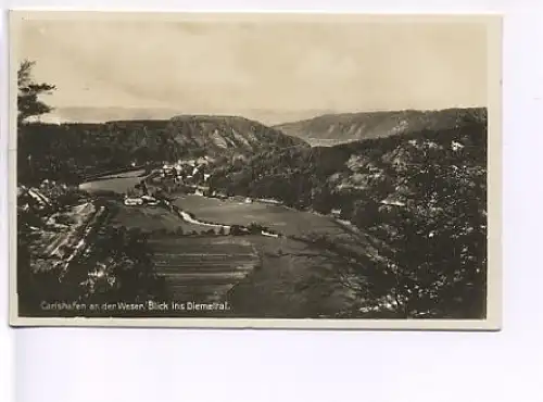 Carlshafen a.d.Weser Blick >>Diemeltal gl1933 19.119