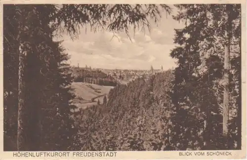 Freudenstadt, Blick vom Schöneck gl1928 62.808