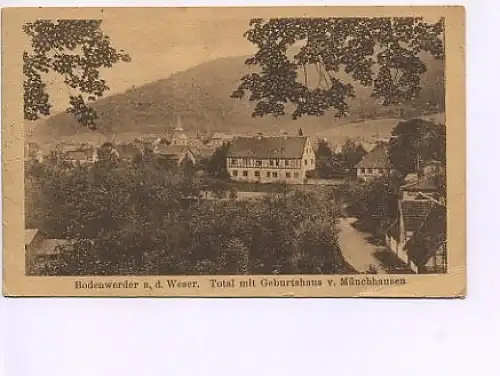 Bodenwerder a.d.Weser Haus Münchhausen's gl1935 14.595