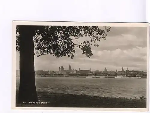 Mainz a.Rhein von Osten her gl1942 18.982