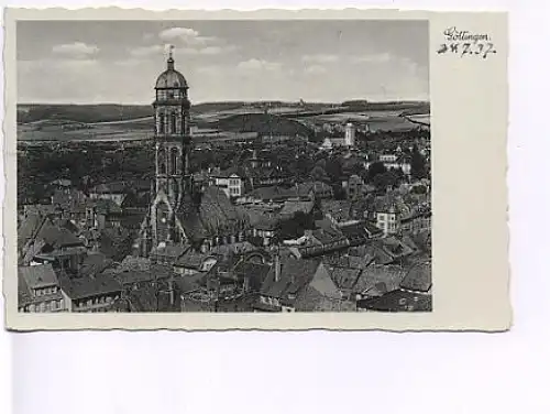 Göttingen Teilansicht mit Kirche ngl 19.426
