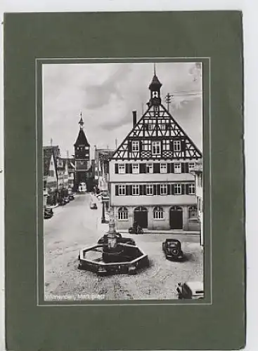 Winnenden. Marktplatz, Klappkarte ngl 35.449