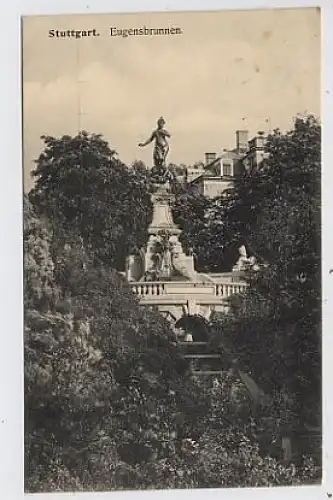 Stuttgart - Eugensbrunnen gl1913 35.491