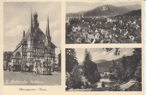 Wernigerode Hist. Rathaus Panorama gl1936 91.123