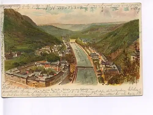 Bad Ems von der Bäderlei Litho gl1901 18.998