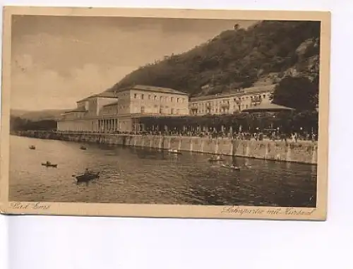 Bad Ems Lahnpartie mit Kursaal gl1927 18.082